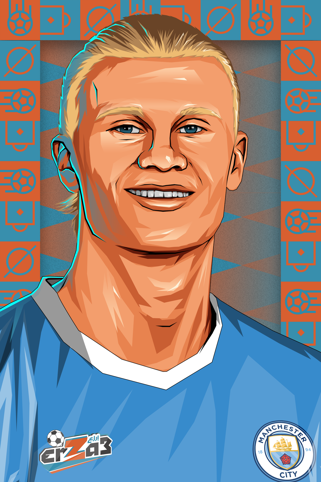 Erling Haaland Portrait – Arcade Store